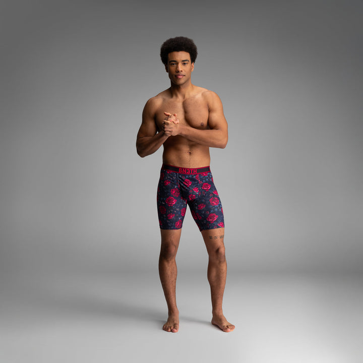 Bn3Th Flex Max Boxer Brief | Roses-Dark Navy