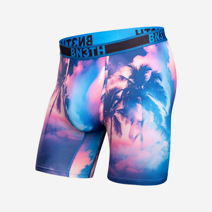 Bn3Th Flex Max Boxer Brief | Smokey Palms-Blue Lolite