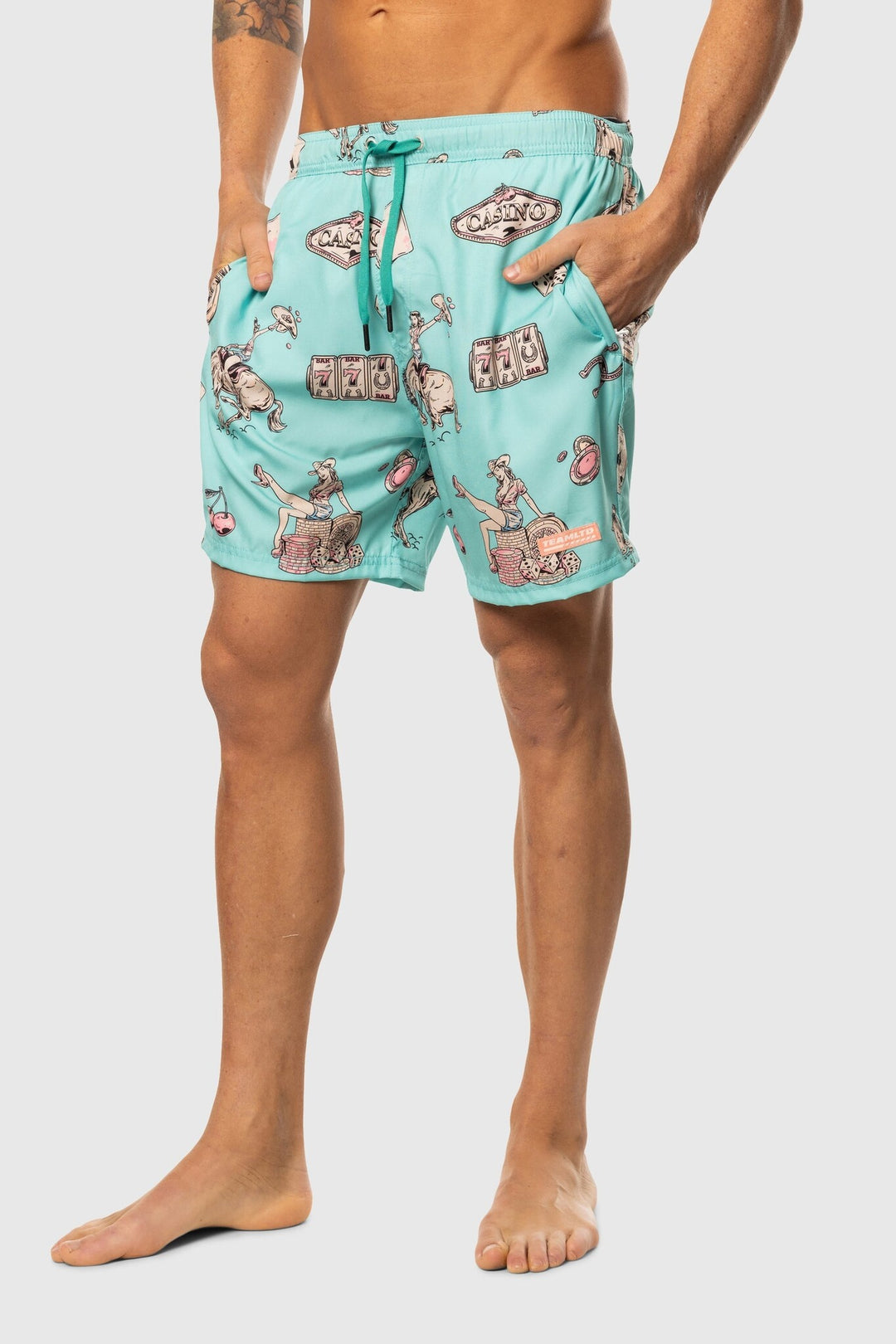 TEAMLTD Swim Short (Mens) | Teal Cowboy Casino