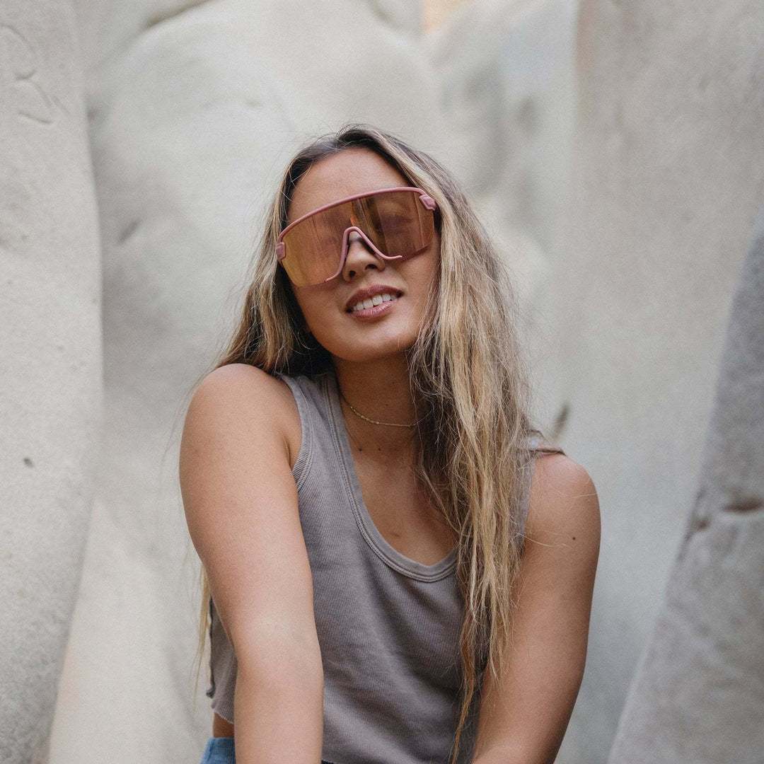 Smith Bobcat Matte Chalk Rose | ChromaPop Rose Gold Mirror