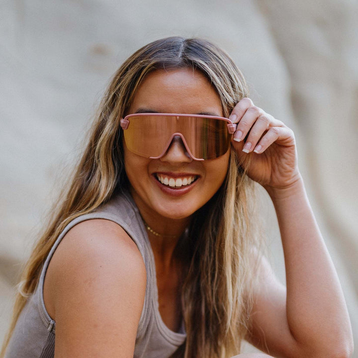 Smith Bobcat Matte Chalk Rose | ChromaPop Rose Gold Mirror