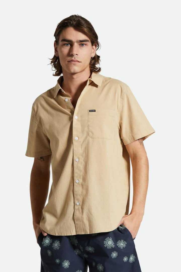 Brixton Charter Sol Wash Short Sleeve Woven (Men&