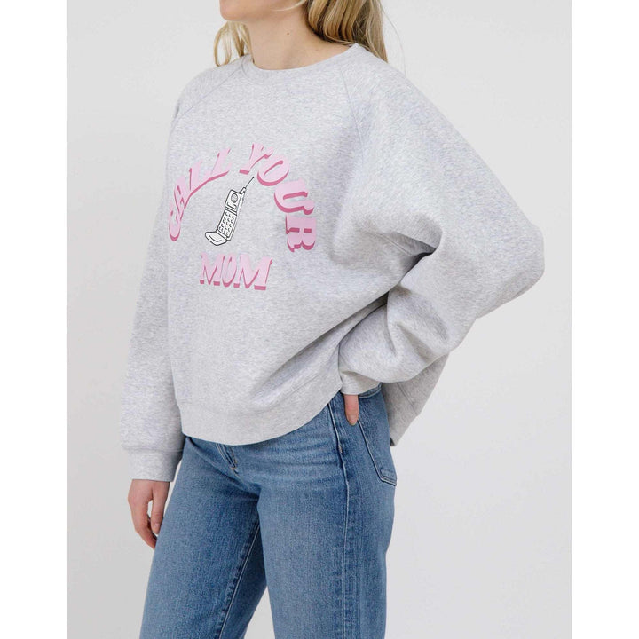 Brunette Call Your Mom Crew (Women&