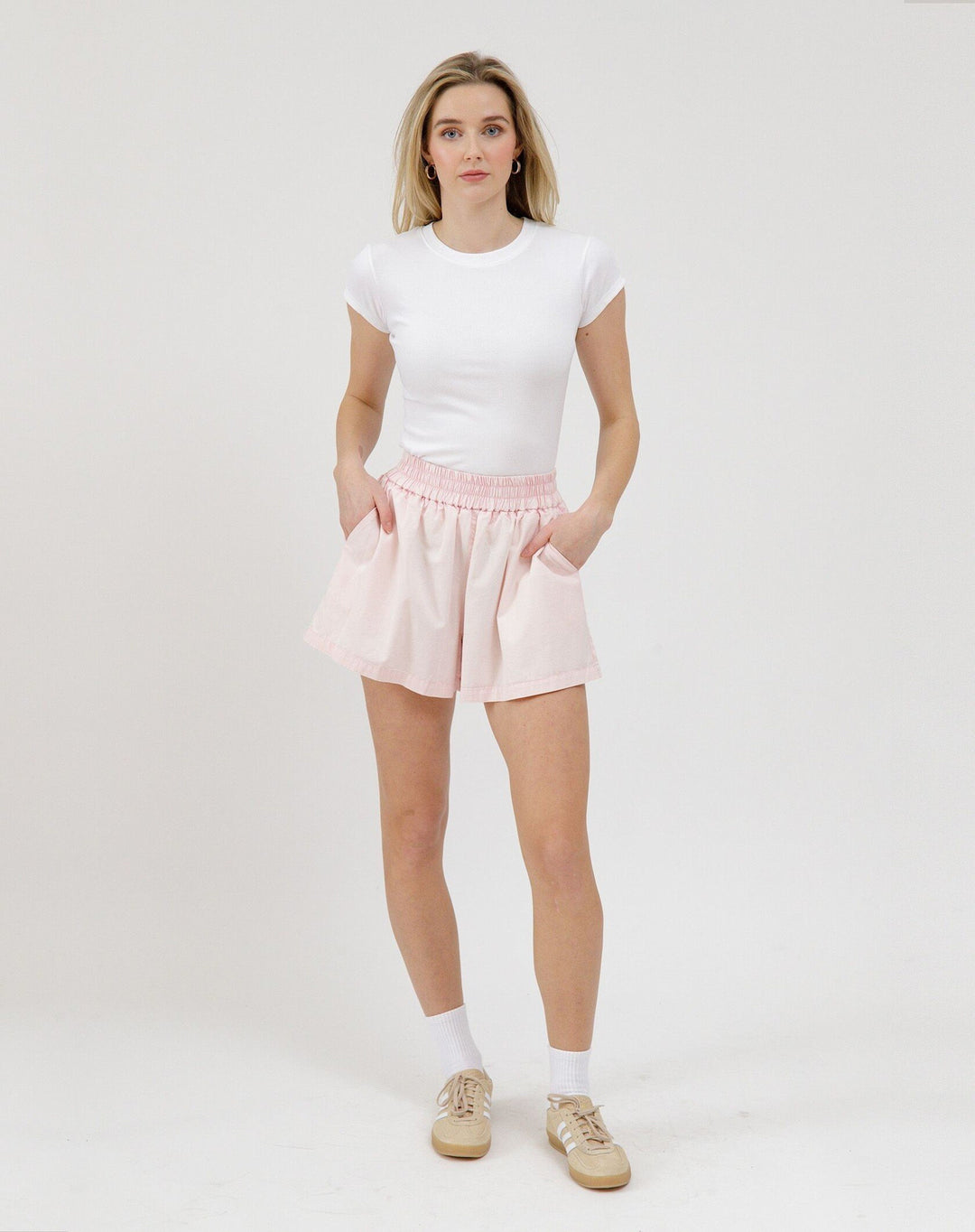 Brunette Chambray Short | Pink