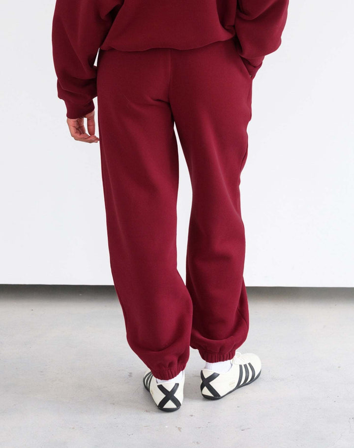 Brunette Uplift Oversized Jogger | Cognac/White