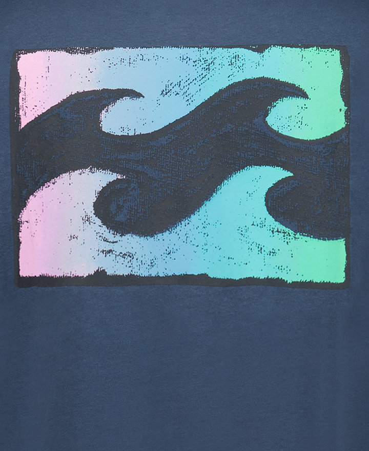 Billabong Crayon Wave Ss (Youth) | Denim