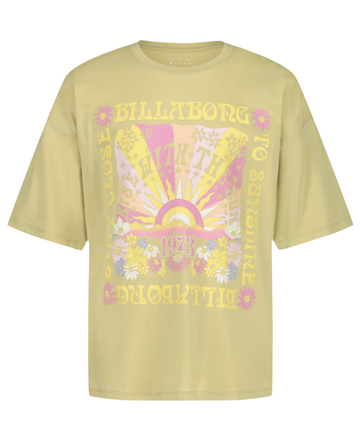 Billabong Sunshine Oversized T-Shirt (Youth) | Sage Green
