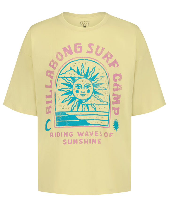Billabong Camp Oversized T-Shirt (Youth) | Lemon Grass