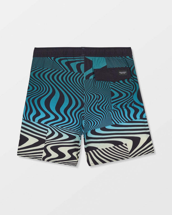 Volcom Lido Print Trunk (Youth) | Rifle Green