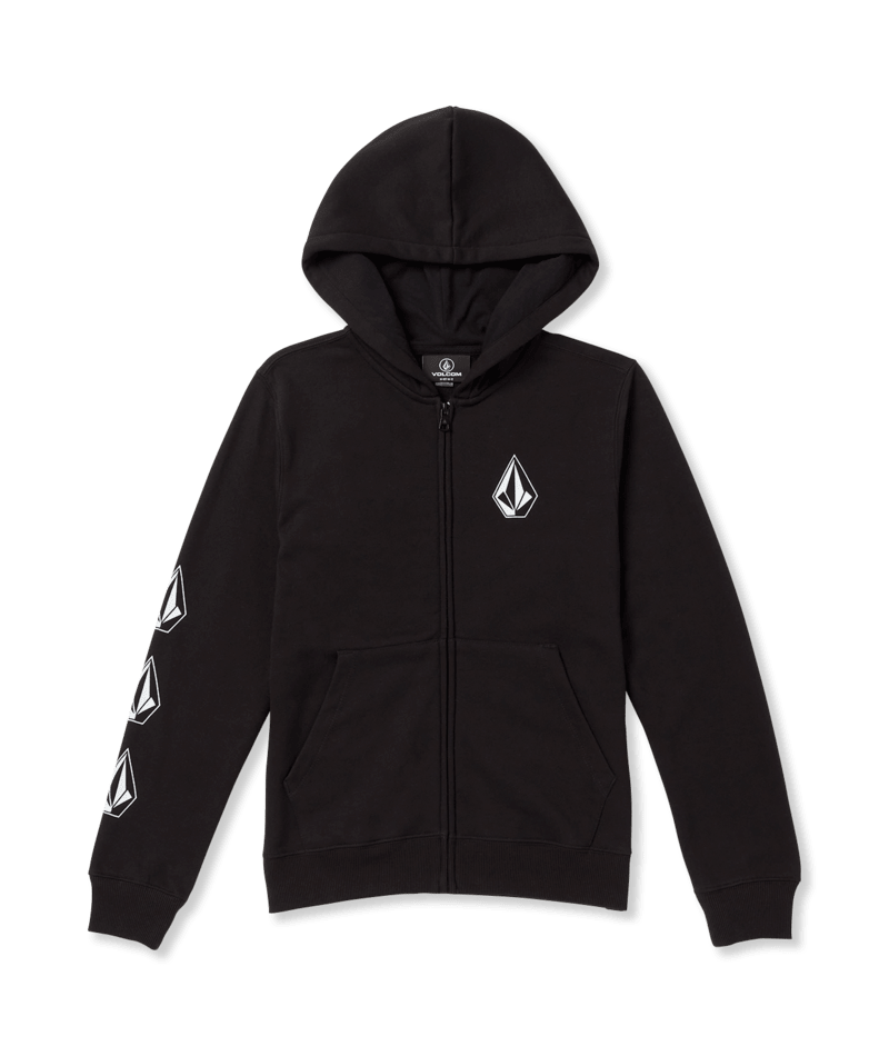 Volcom Boys Iconic Stone Zip | Black