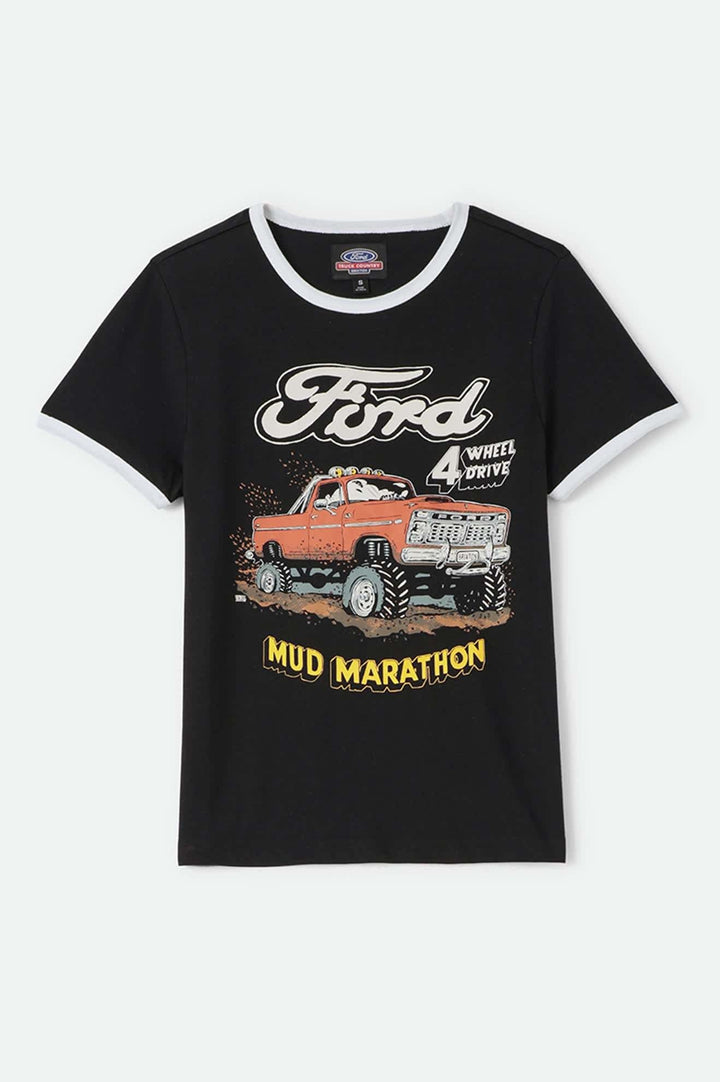 Brixton Ford Mud Marathon Ringer Tee (Women&