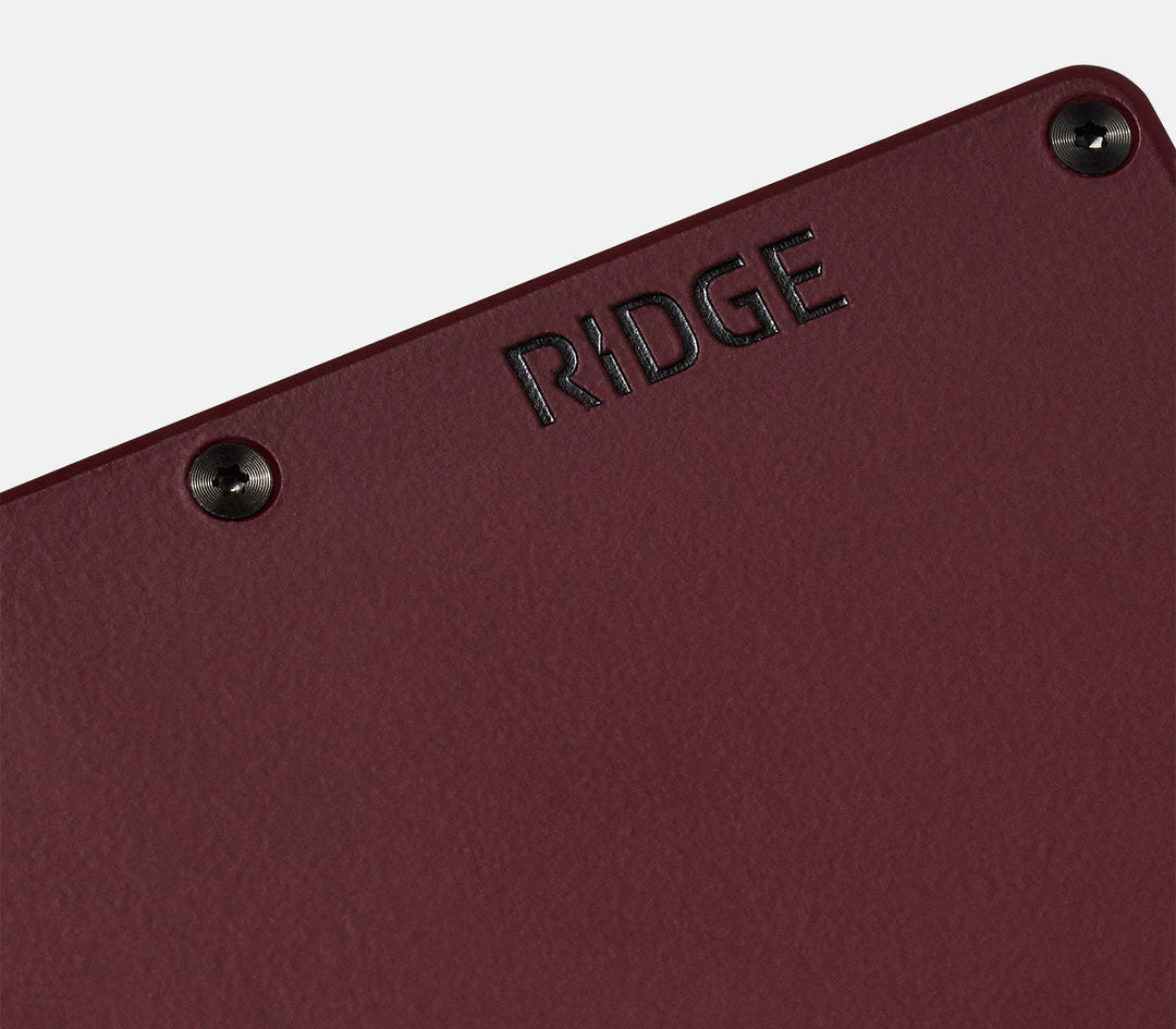 Ridge Aluminum - Cash Strap | Black Cherry