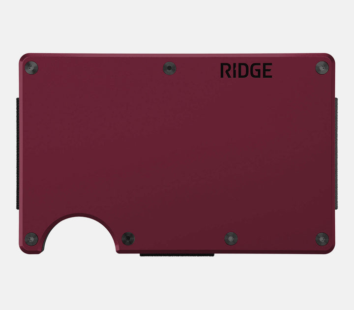 Ridge Aluminum - Cash Strap | Black Cherry