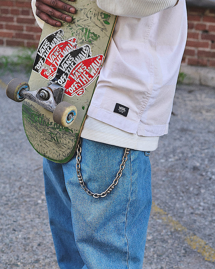 Vans Mens Check-5 Baggy Denim Pant | Stonewash Blue