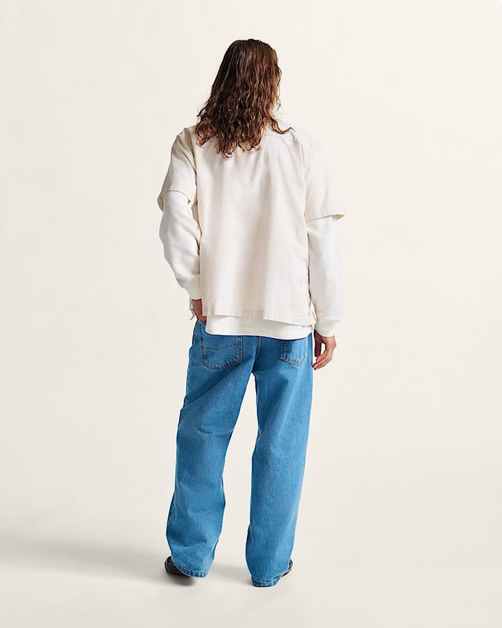 Vans Mens Check-5 Baggy Denim Pant | Stonewash Blue