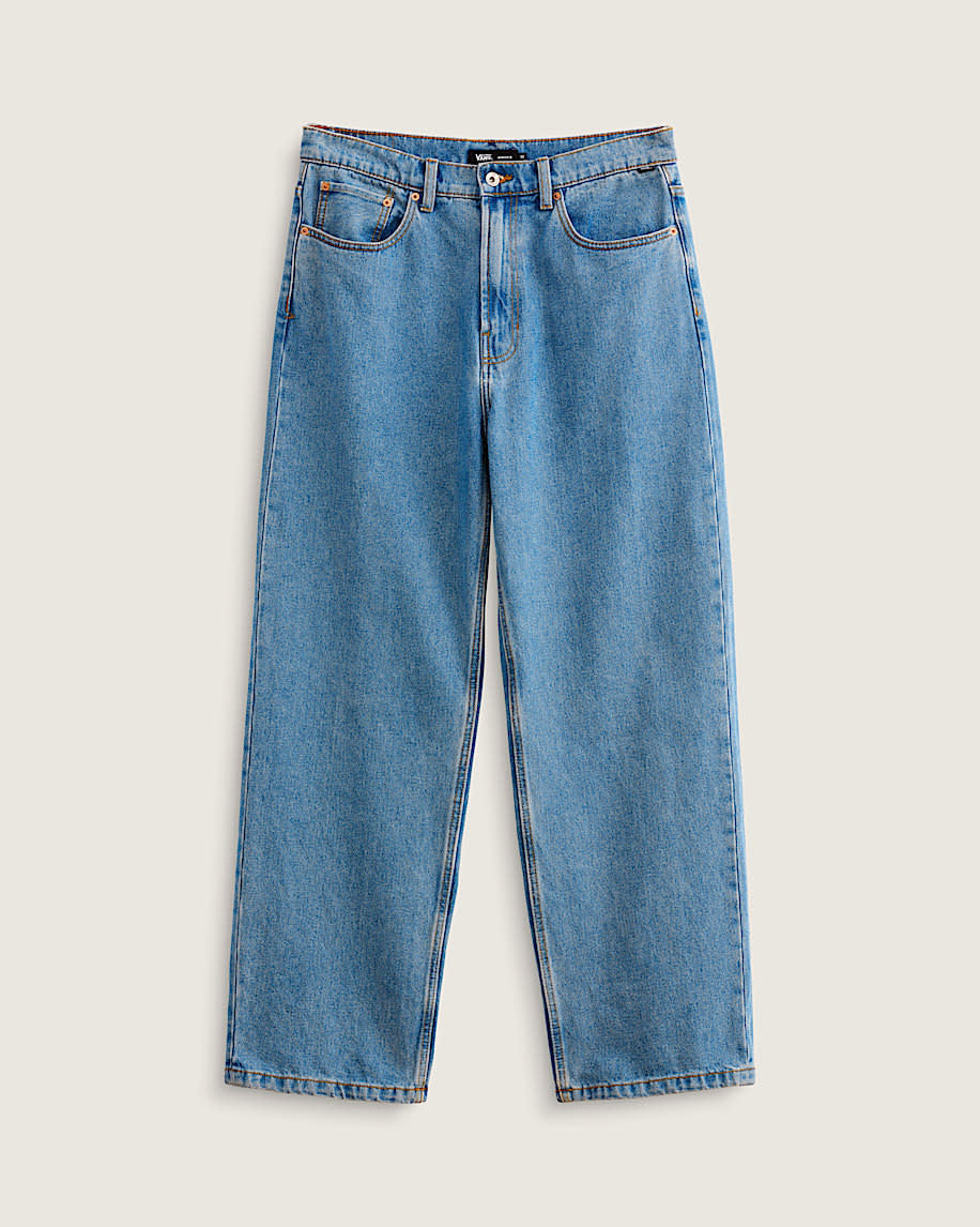 Vans Mens Check-5 Baggy Denim Pant | Stonewash Blue