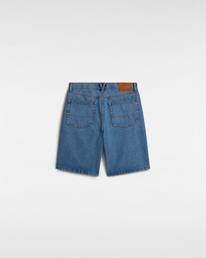 Vans Check-5 Baggy Denim Short (Mens) | Stonewash Blue