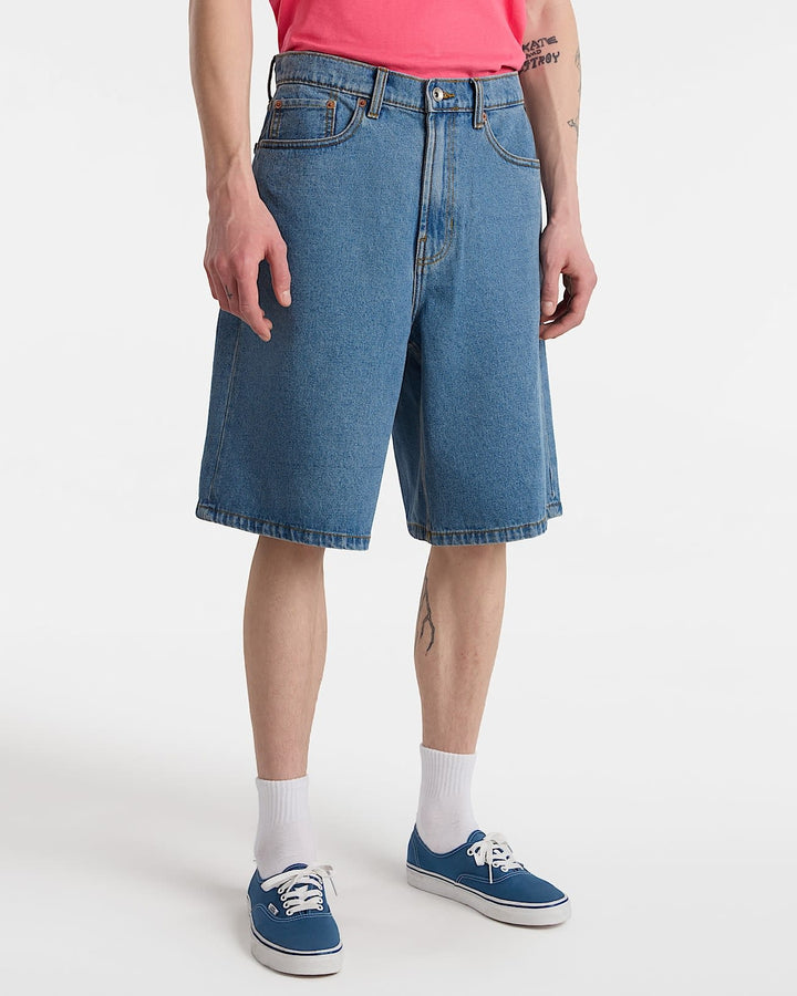Vans Check-5 Baggy Denim Short (Mens) | Stonewash Blue