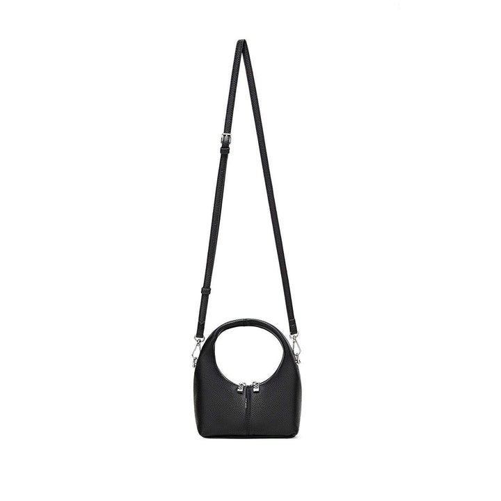 Pixie Mood Circle Crossbody Bag | Black Pebbled