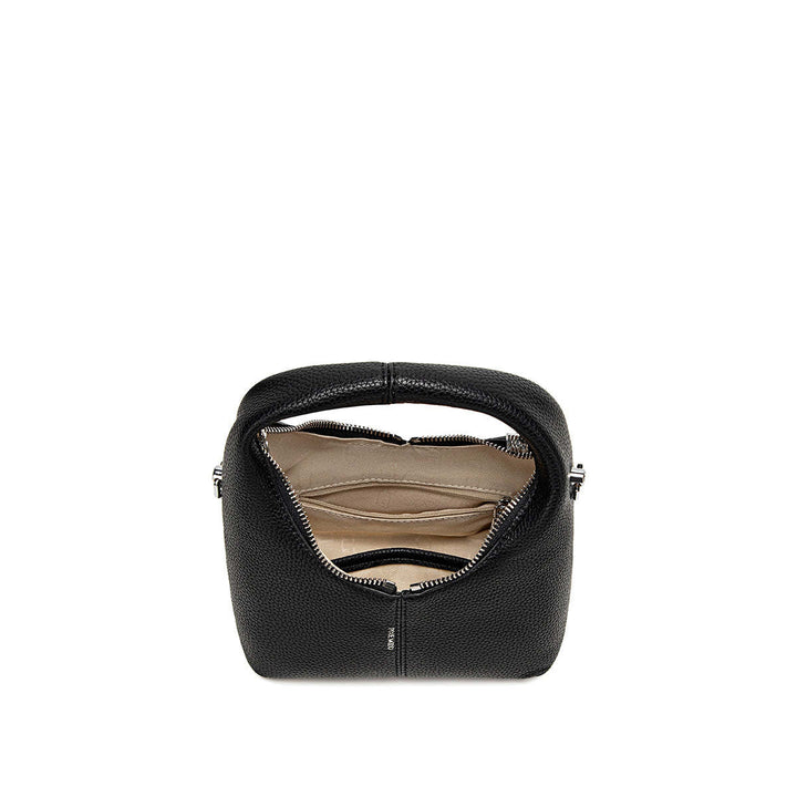 Pixie Mood Circle Crossbody Bag | Black Pebbled
