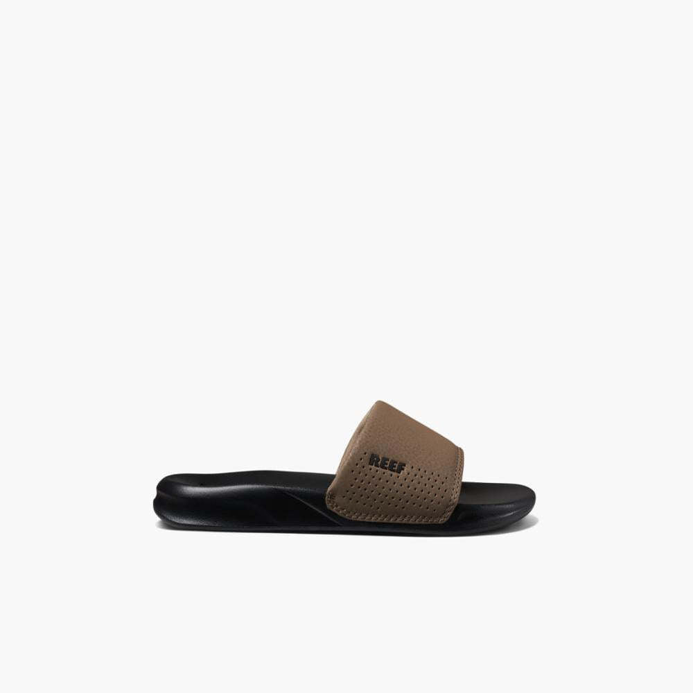 Reef One Slide (Youth) | Black/Tan