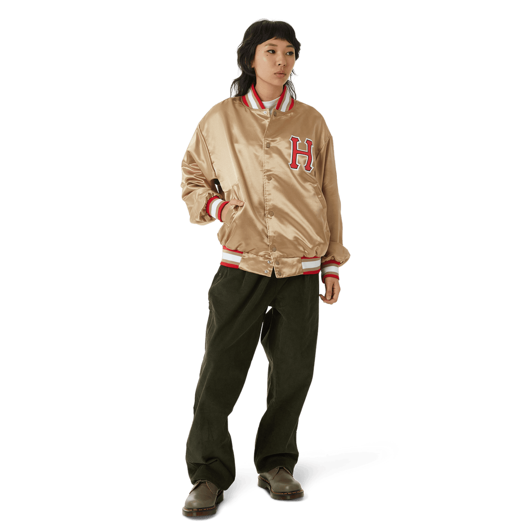 HUF Crackerjack Satin Baseball Jacket (Men&