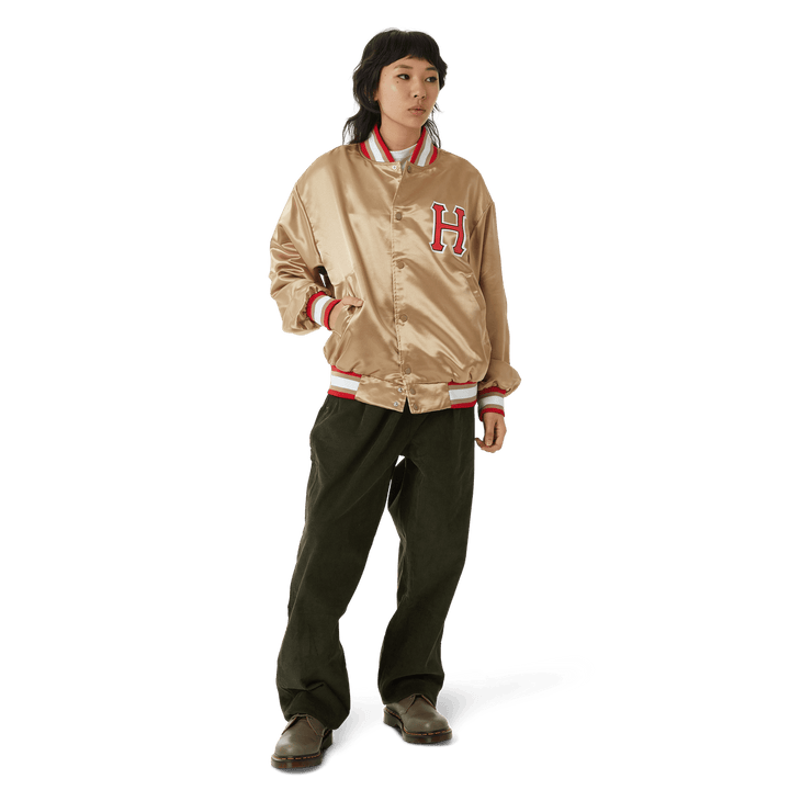HUF Crackerjack Satin Baseball Jacket (Men&