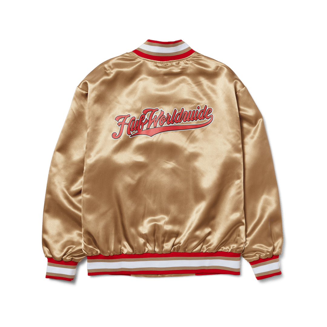 HUF Crackerjack Satin Baseball Jacket (Men&