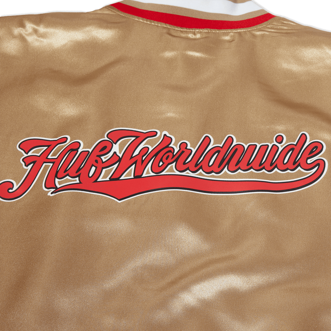 HUF Crackerjack Satin Baseball Jacket (Men&