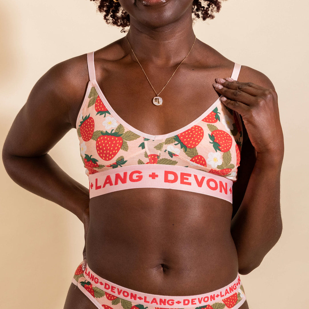 Devon + Lang Bria Bralette (Womens) | Wild Strawberry