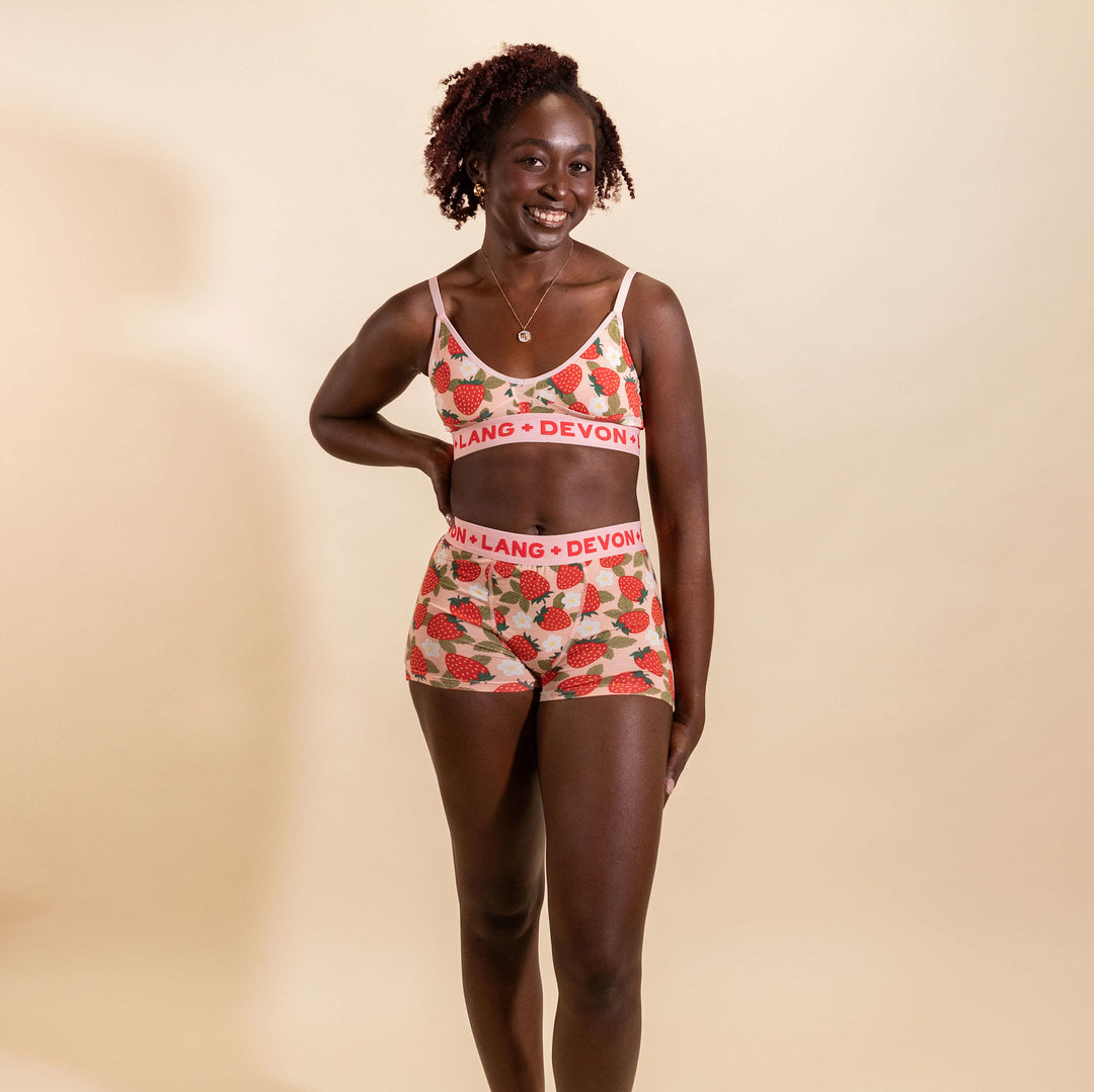 Devon + Lang Bria Bralette (Womens) | Wild Strawberry