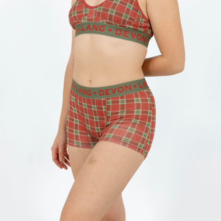 Devon + Lang Bria Boyshort (Womens) | Vintage Tartan