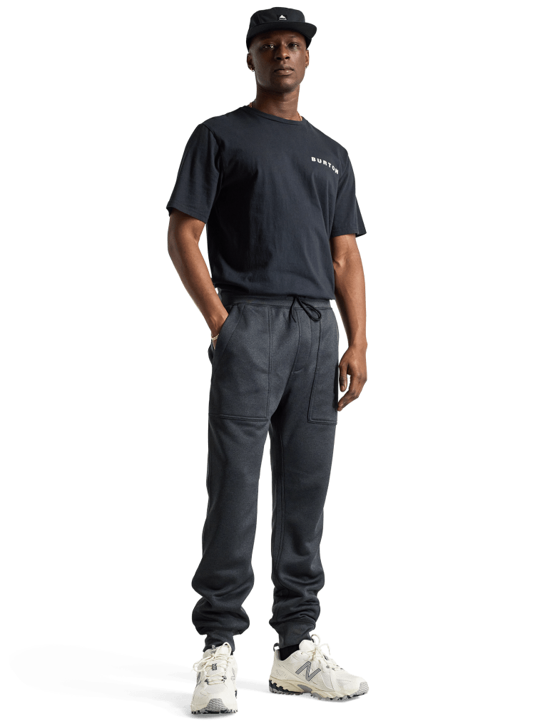 Burton Oak Fleece Pants 2026 (Mens) | True Black Heather