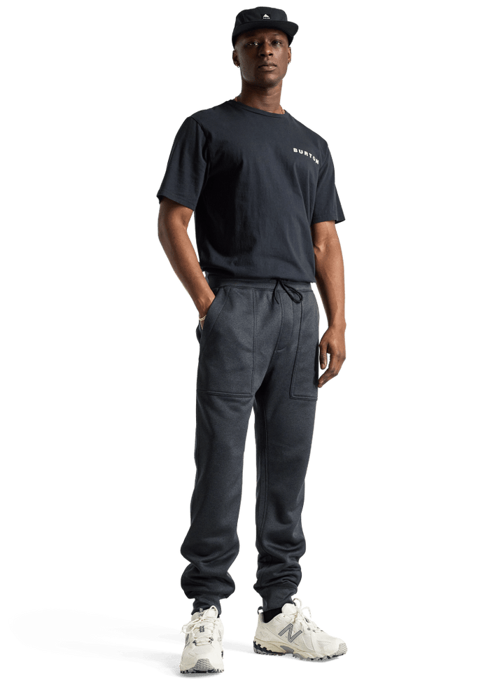 Burton Oak Fleece Pants 2026 (Mens) | True Black Heather