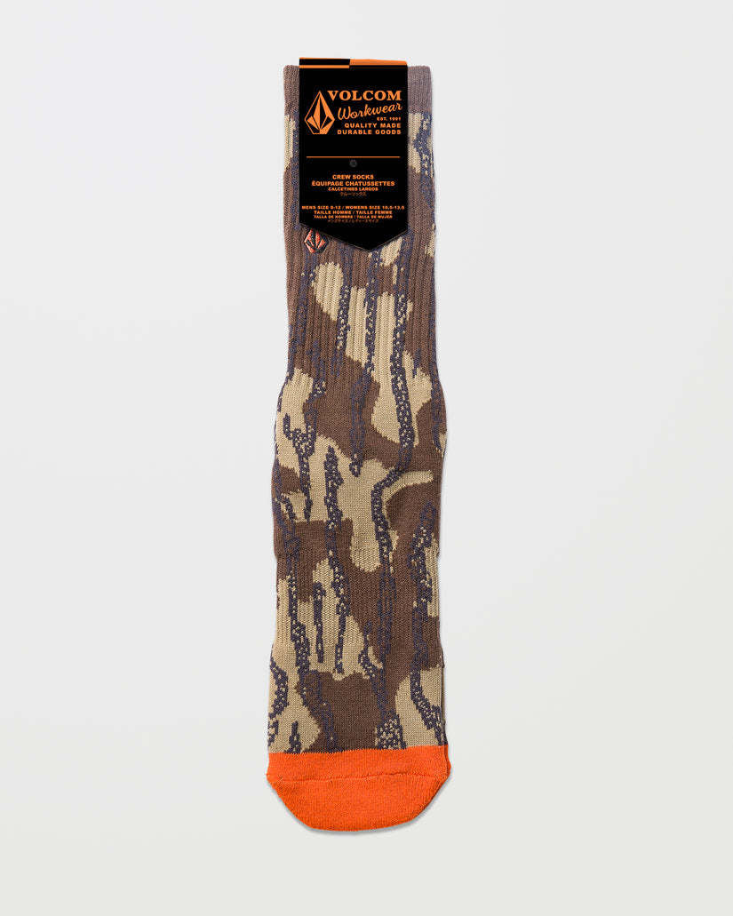 Volcom Workwear Sock Pair (Mens) | Brindle
