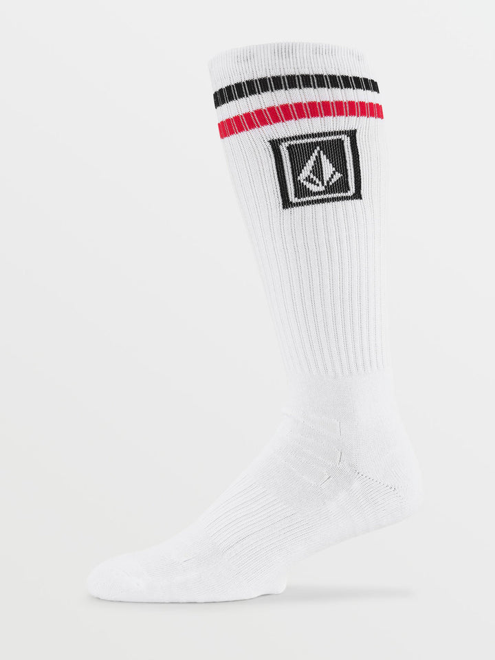 Volcom Mens Ramp Stone Skate Sock Pr | White
