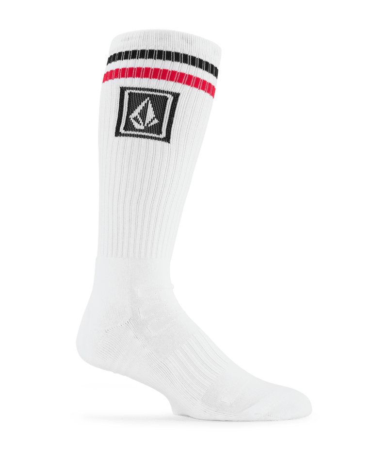 Volcom Mens Ramp Stone Skate Sock Pr | White