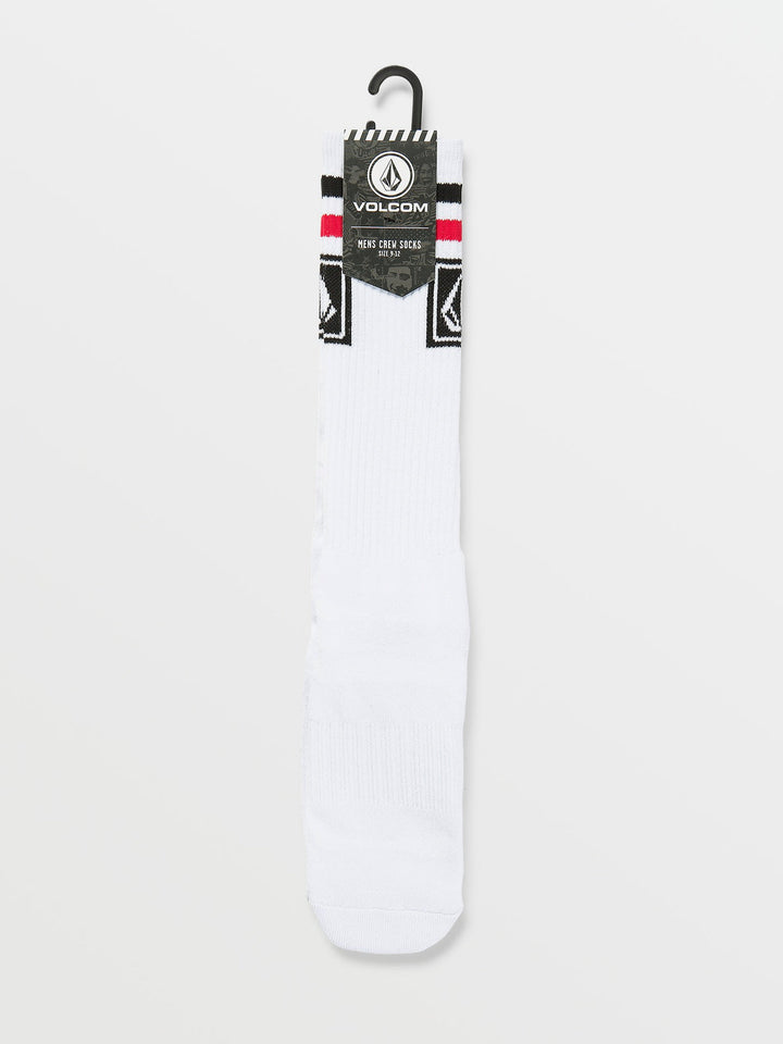 Volcom Mens Ramp Stone Skate Sock Pr | White