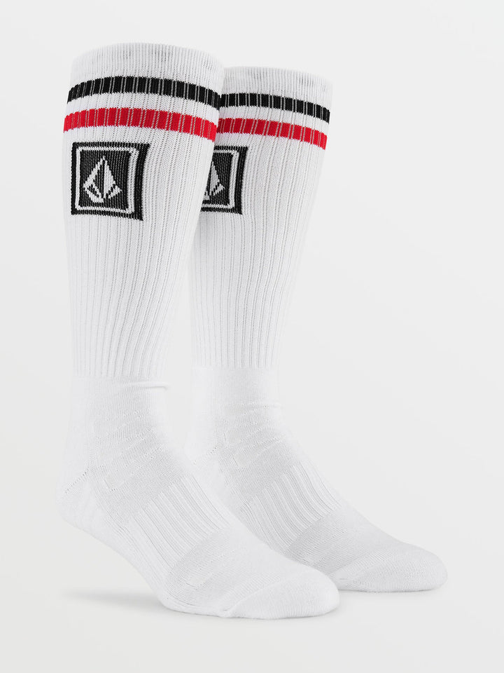 Volcom Mens Ramp Stone Skate Sock Pr | White