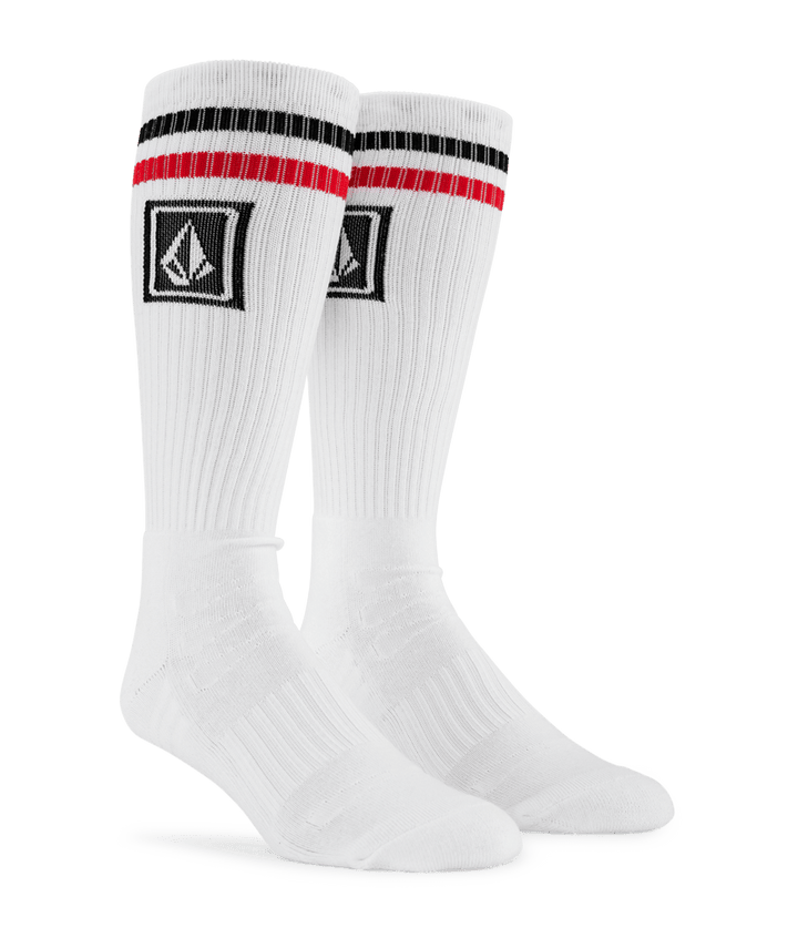 Volcom Mens Ramp Stone Skate Sock Pr | White