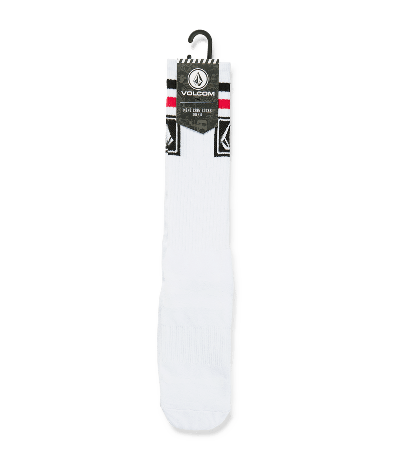 Volcom Mens Ramp Stone Skate Sock Pr | White