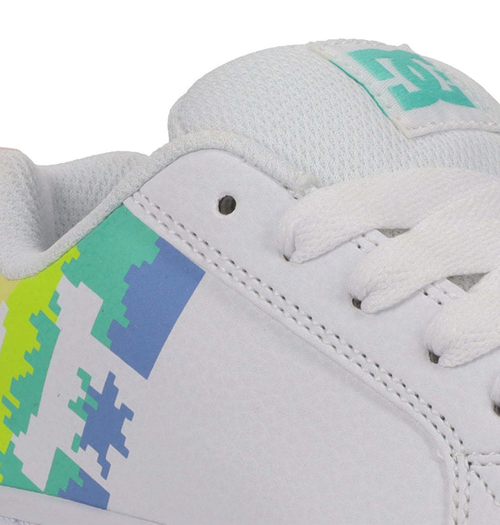 DC Court Graffik Youth Shoes | White/Light Pink/Multi