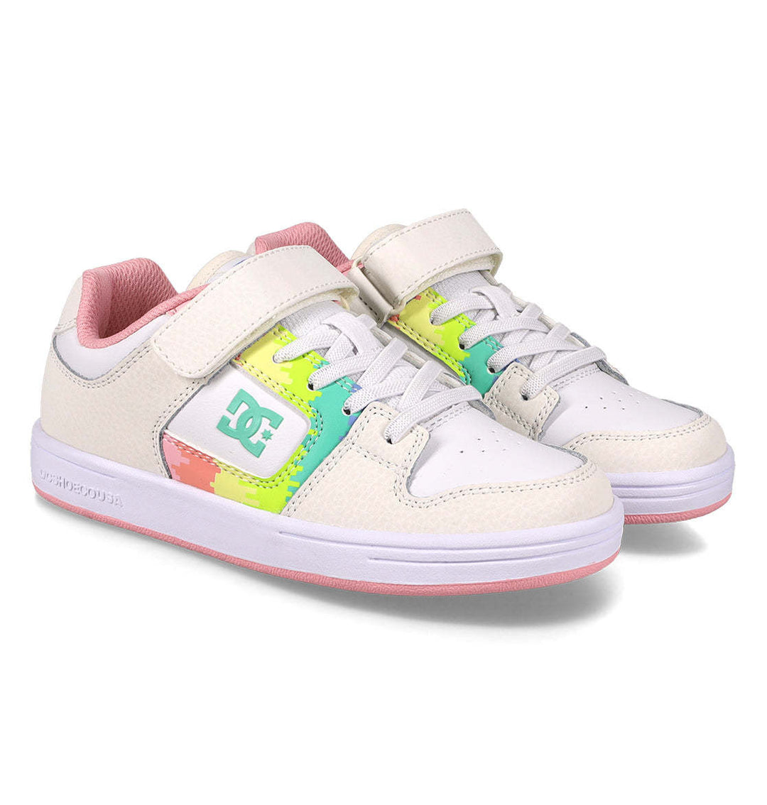 DC Manteca 4 V Youth Shoes | White/Pink/Multi