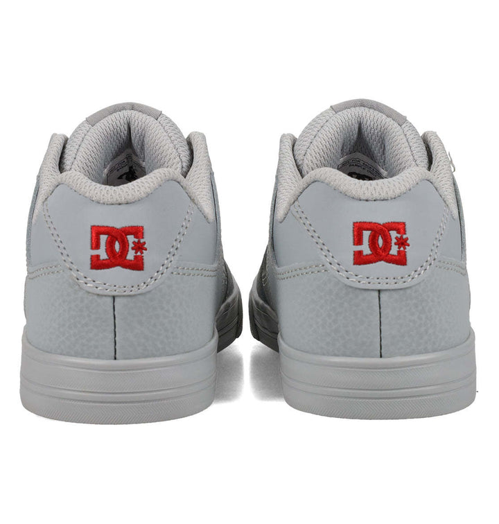 DC Pure Elastic Youth Shoes | Grey/Grey/Red