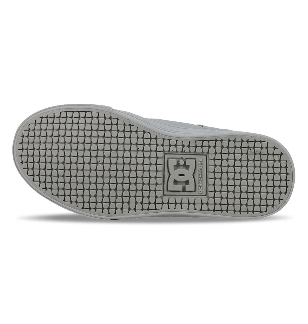 DC Pure Elastic Youth Shoes | Grey/Grey/Red