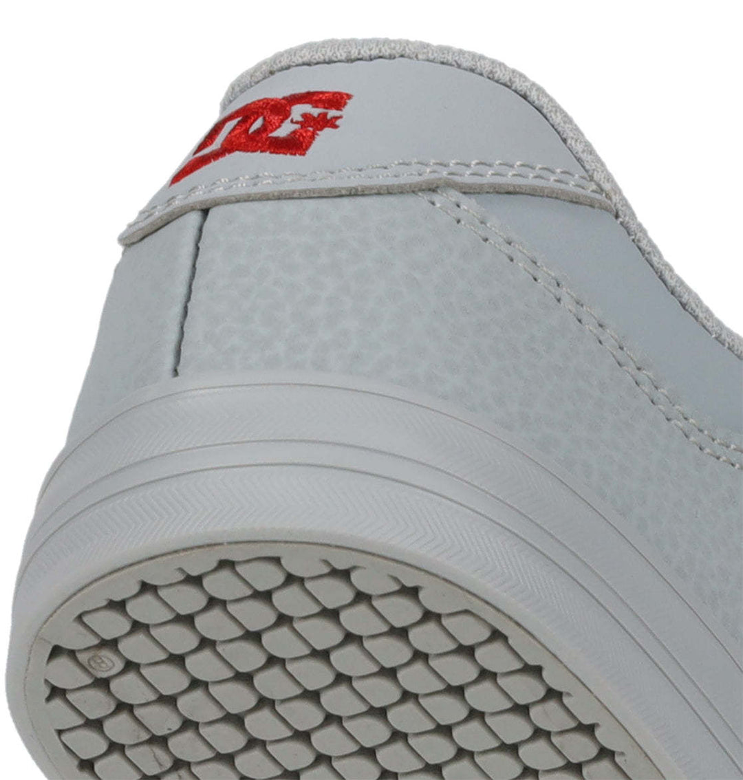 DC Pure Elastic Youth Shoes | Grey/Grey/Red
