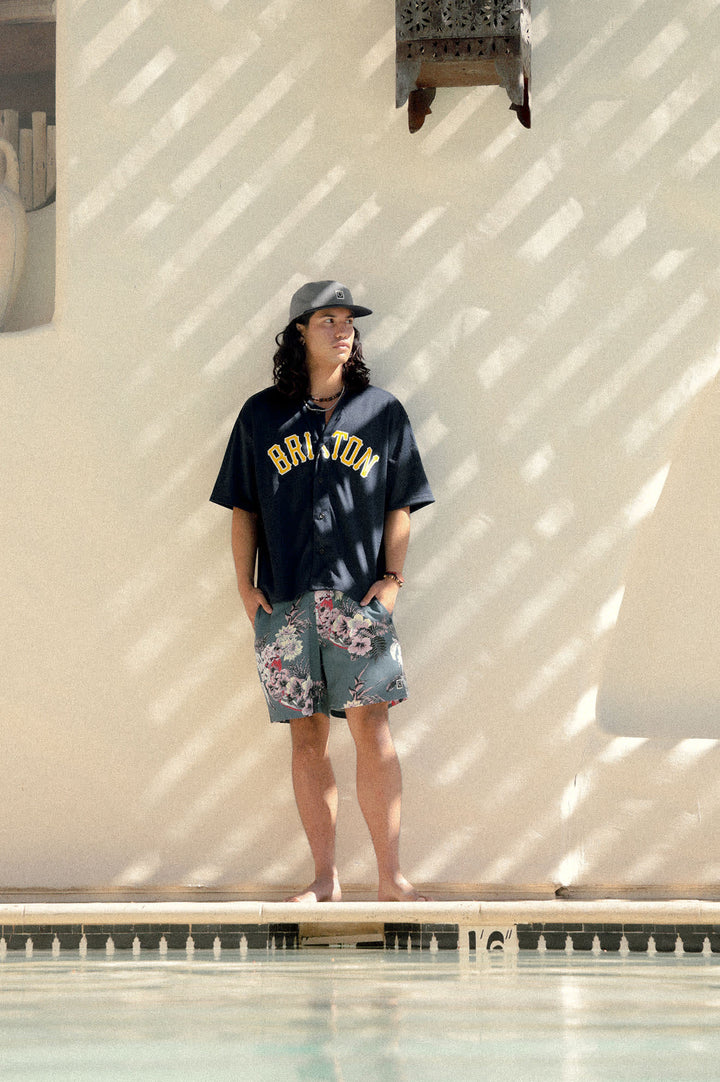 Brixton The Brixton Mesh Baseball Jersey Tee (Men&