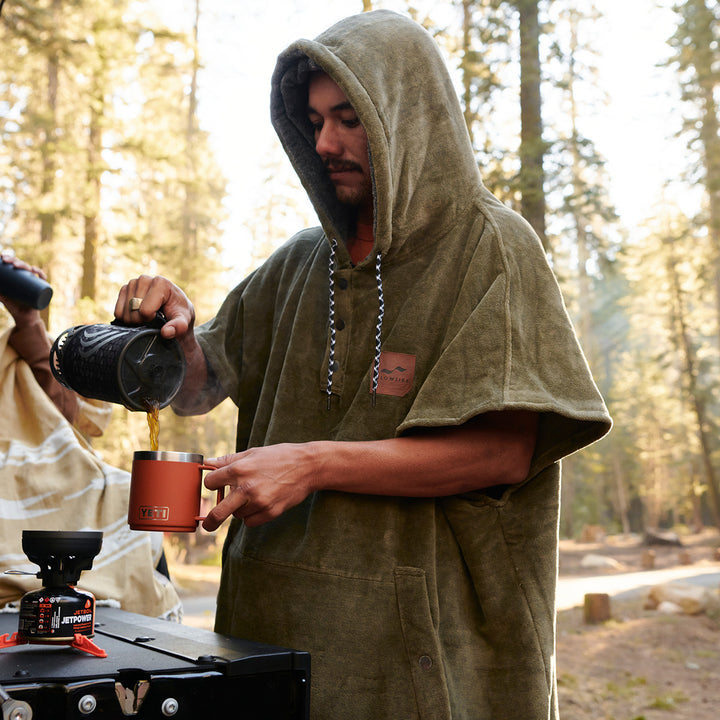 Slowtide The Digs Changin Poncho | Green