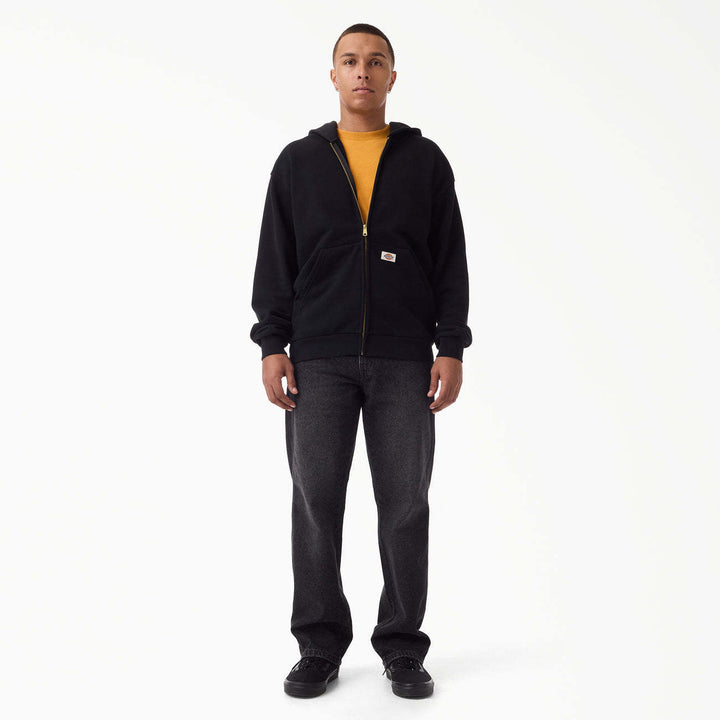Dickies Relaxed Straight Work Jean (Mens) | Black Wash Faded