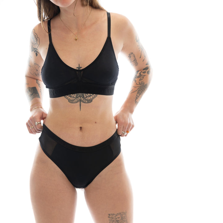 Devon + Lang Bria Bralette (Womens) | Obsidian